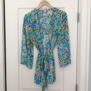 Lilly Pulitzer belted blouse
